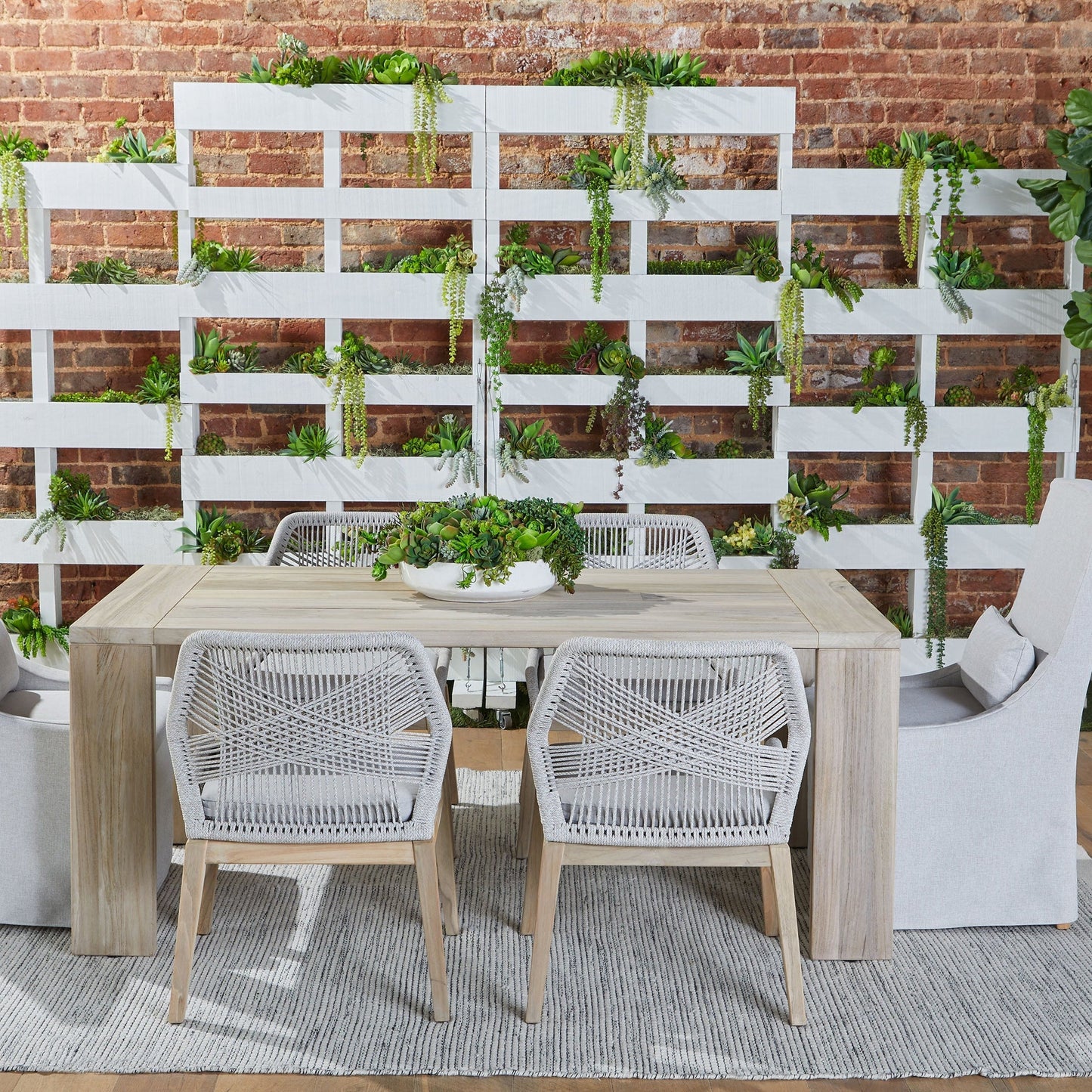 Housse pour chaise de salle à manger d'extérieur Adele