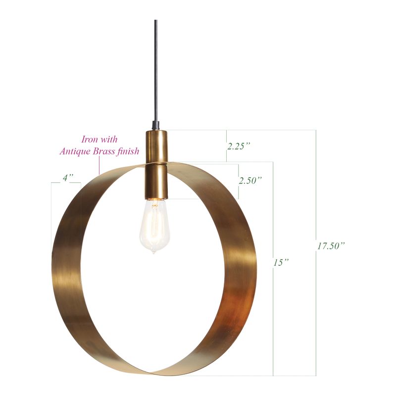 Suspension Barbra – Laiton Antique
