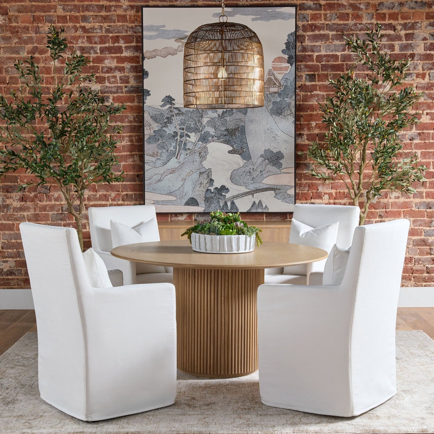 Table à manger ronde Belfast 54