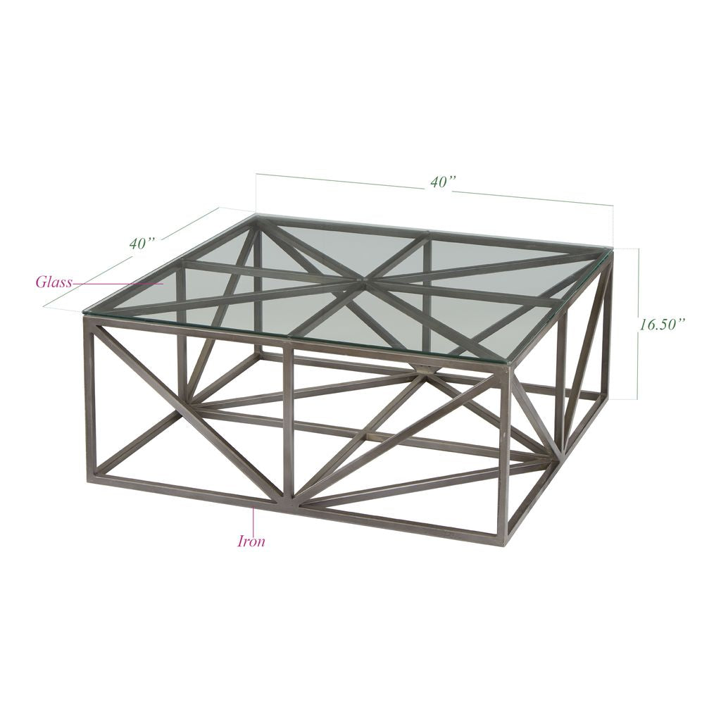 Table basse en verre Hanover Glass