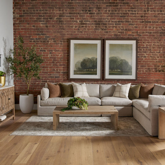 Housse de canapé modulaire Lena 2 places avec accoudoirs inclinés à gauche