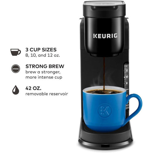 Cafetière K-Cup à dose unique, 3 tailles d'infusion, infusion forte, réservoir de 1,27 l, noir
