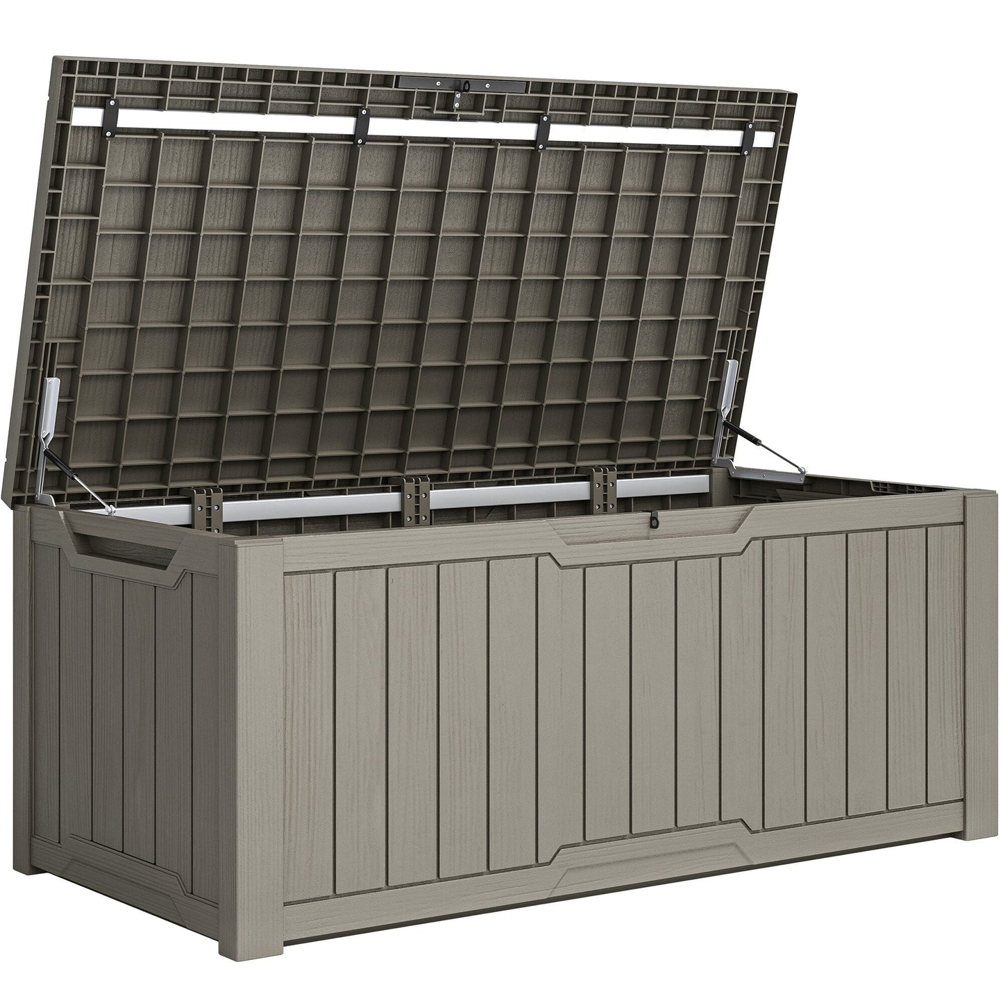 Coffre de pont verrouillable en résine résistant à l'eau de 120 à 260 gallons