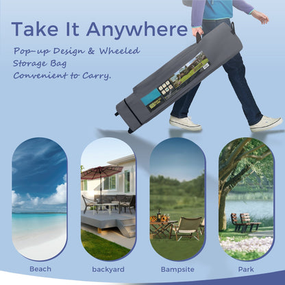 Gazebo de jardin renforcé escamotable avec rideau d'angle élégant - 13 x 13 pi