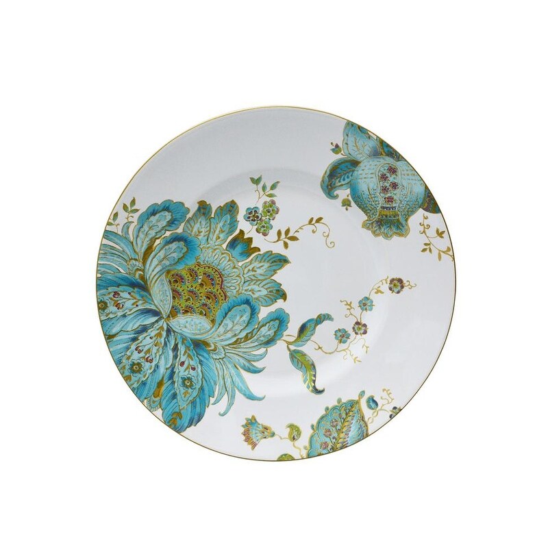 Service de table 16 pièces en porcelaine 222 Fifth Eliza, bleu sarcelle