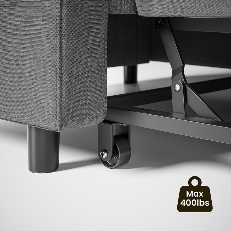 Canapé-lit 3 en 1 réglable, canapé-lit gigogne, convertible et pliable pour salon