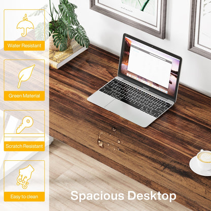 Bureau d'ordinateur robuste 55 pouces, bureau de bureau