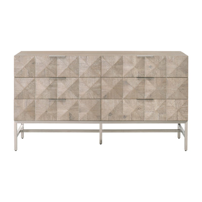 Commode double à 6 tiroirs Atlas