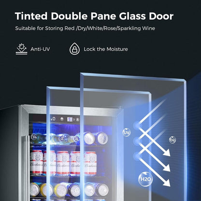 Réfrigérateur à boissons - Mini-réfrigérateur 145 canettes