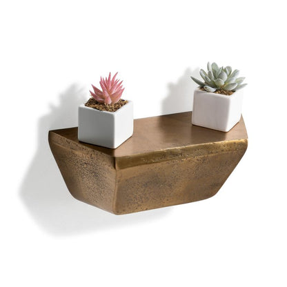 Étagère murale Biden – Moyenne, or antique