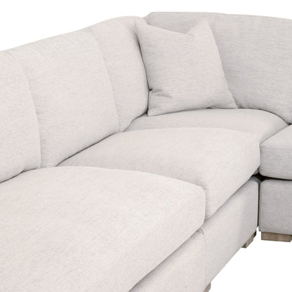 Canapé modulaire Clara 2 places avec accoudoirs fins à gauche