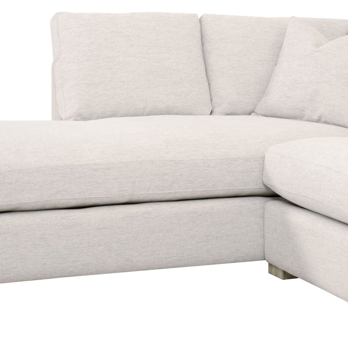 Canapé modulaire Clara 2 places avec accoudoirs fins à gauche