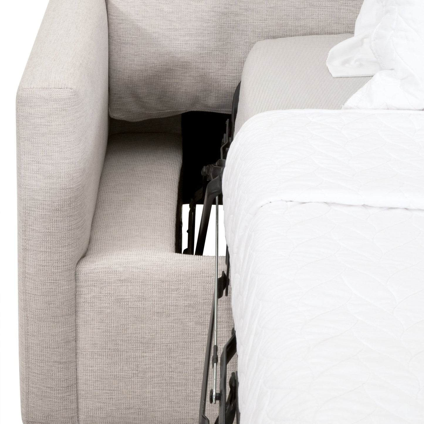 Canapé-lit queen-size Clara 86 à accoudoirs fins