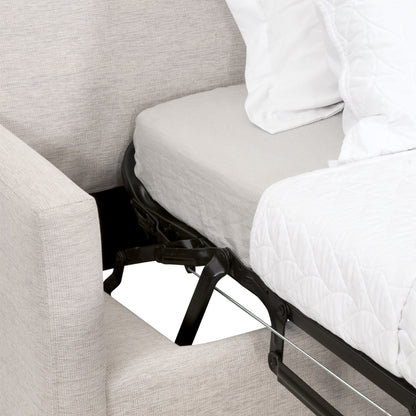 Canapé-lit queen-size Clara 86 à accoudoirs fins