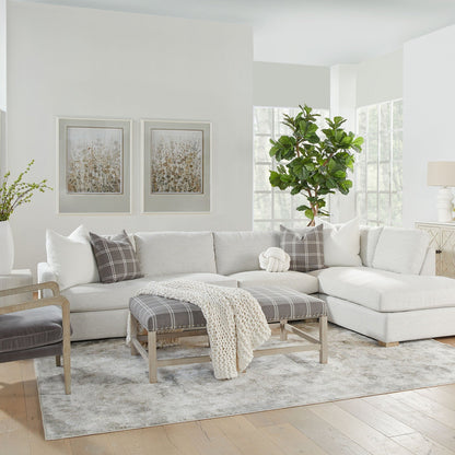 Canapé modulaire Clara 2 places avec accoudoirs fins à gauche