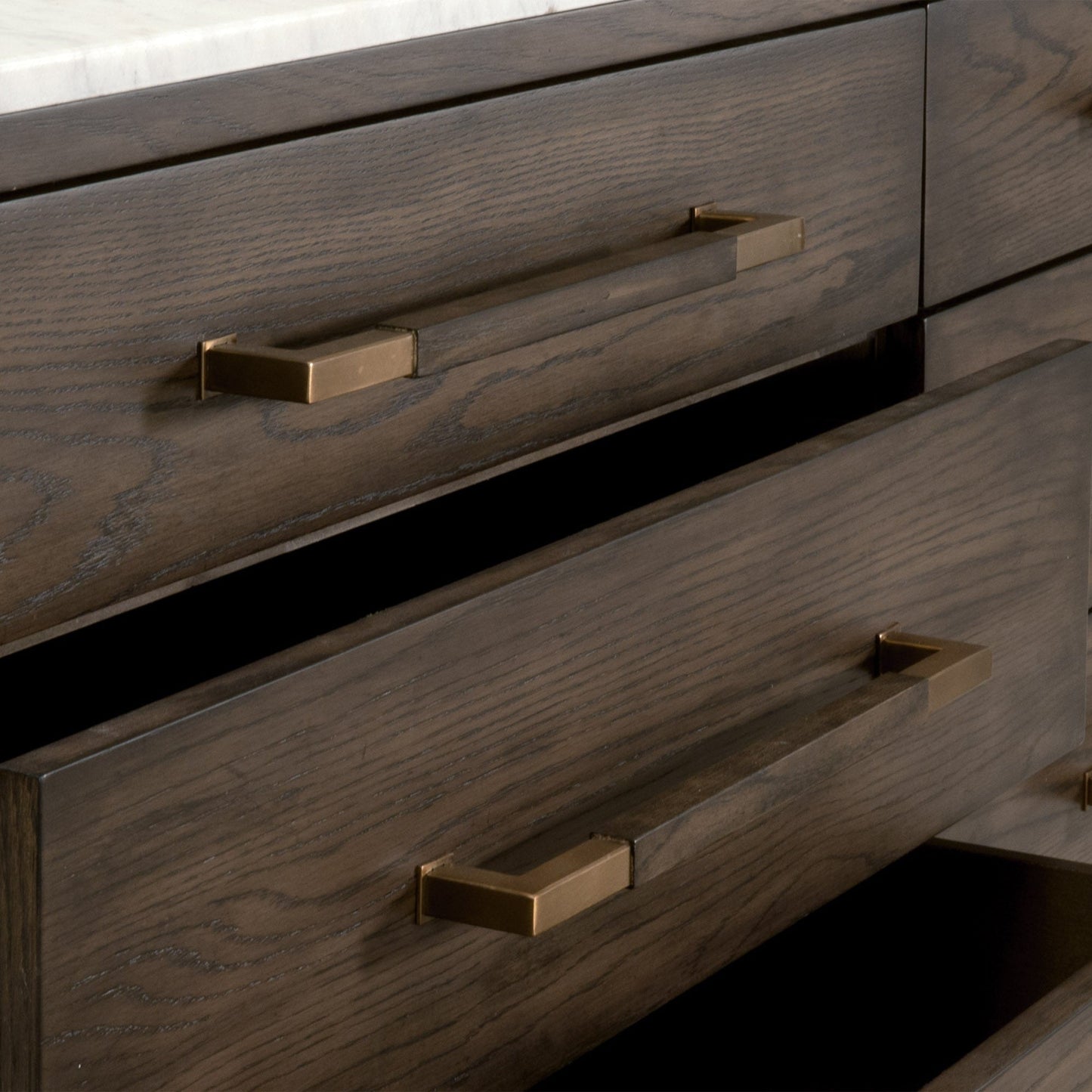 Commode double Cambria à 8 tiroirs