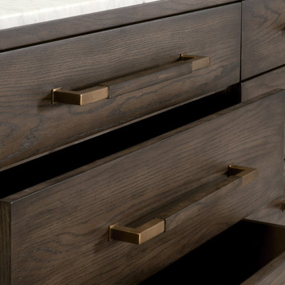 Commode double Cambria à 8 tiroirs