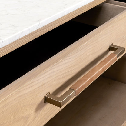 Commode double Cambria à 8 tiroirs