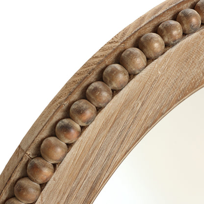 Miroir mural ovale de 81 cm avec cadre en bois Cameo, miroir mural de salle de bain - 31,89 H x 24 L x 1,26 P