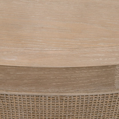 Table basse en rotin