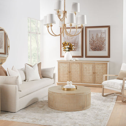 Table basse en rotin