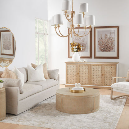 Table basse en rotin