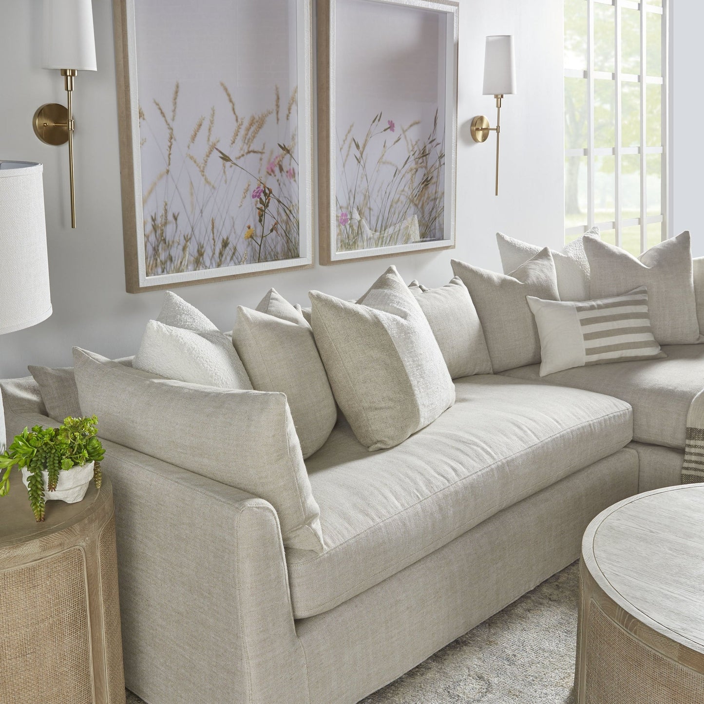 Table d'appoint en rotin