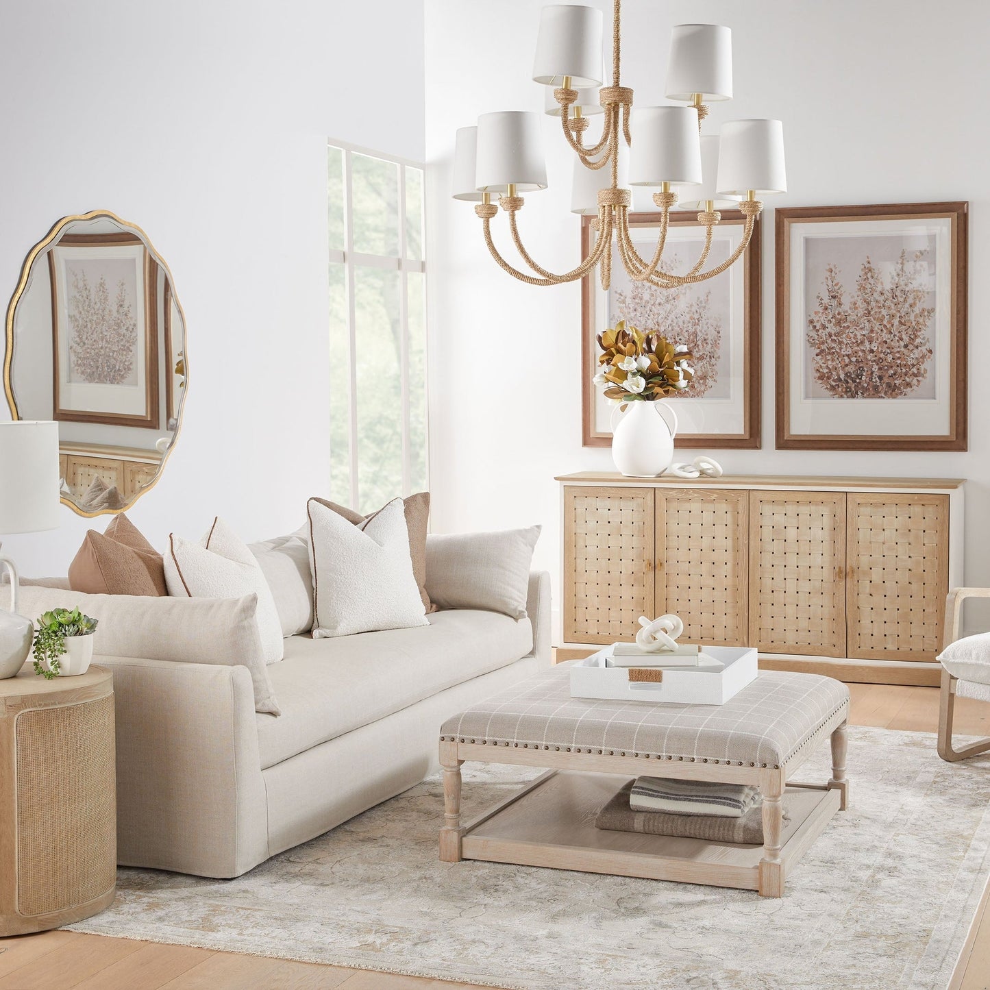 Table d'appoint en rotin