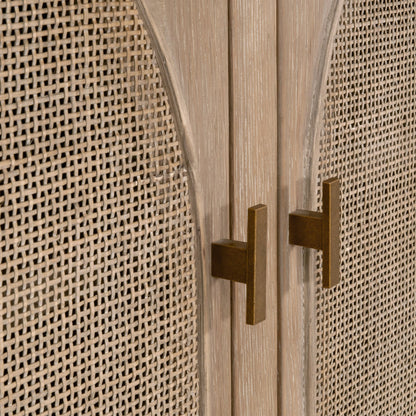 Bibliothèque de rangement en rotin