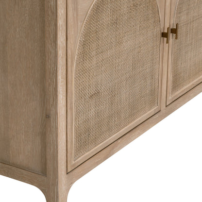 Bibliothèque de rangement en rotin