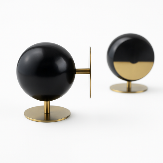 Serre-livres Arthur – Aluminium noirci et doré