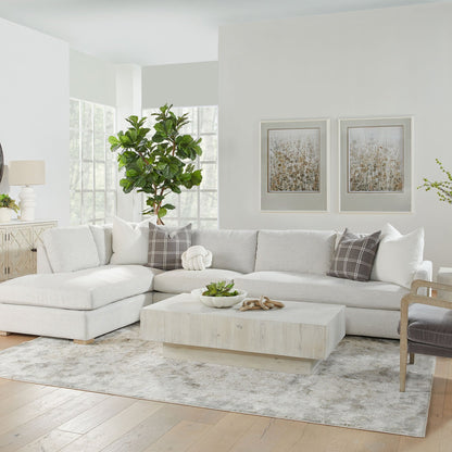 Canapé modulaire Clara 2 places avec accoudoirs fins à droite