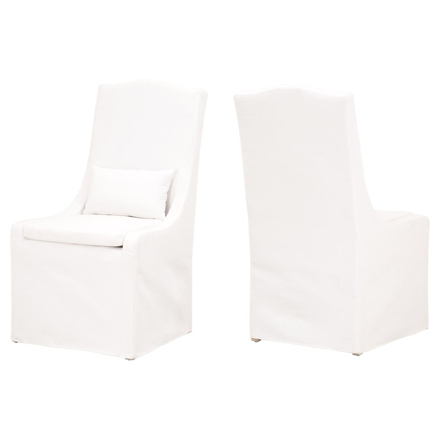 Chaise de salle à manger Colette avec housse, lot de 2