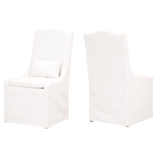 Chaise de salle à manger Colette avec housse, lot de 2