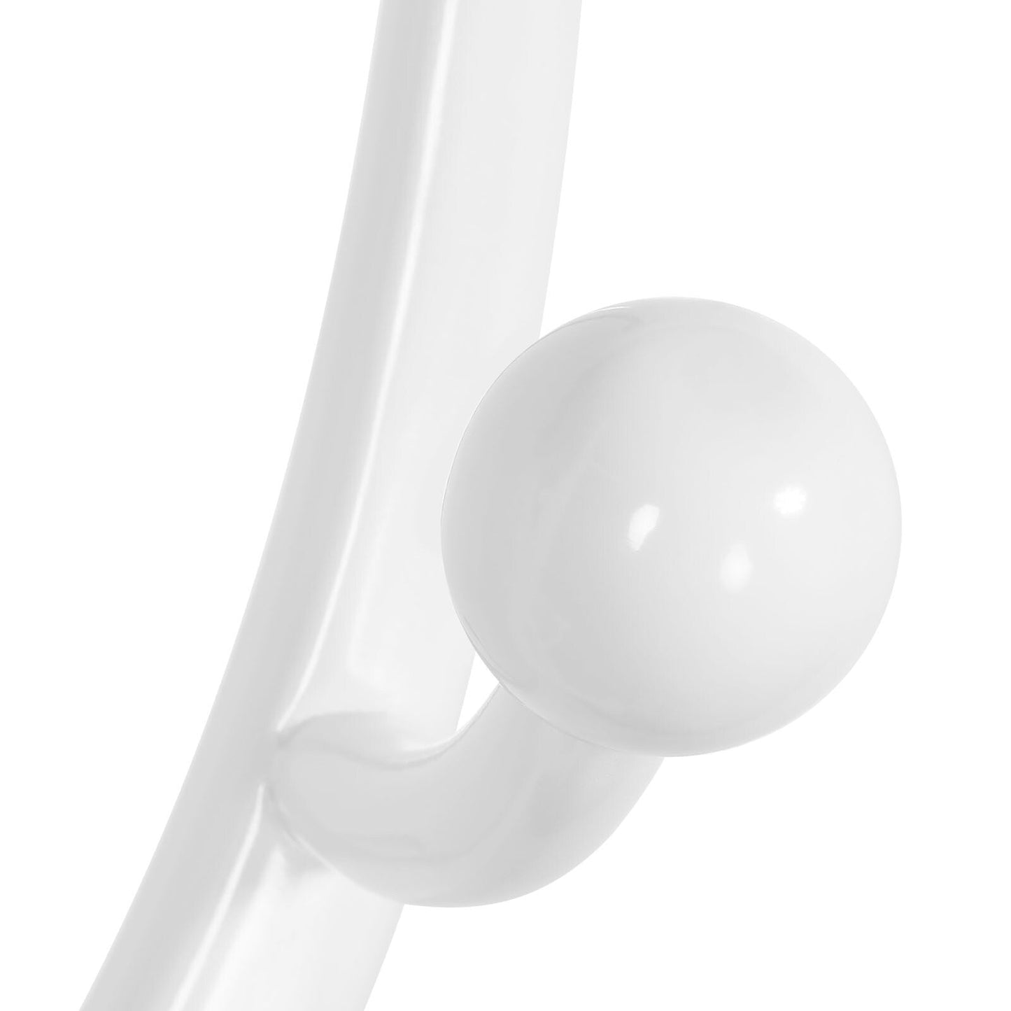 Porte-manteau autoportant en bois d'hévéa avec 8 crochets - 24,5 L x 70,87 H