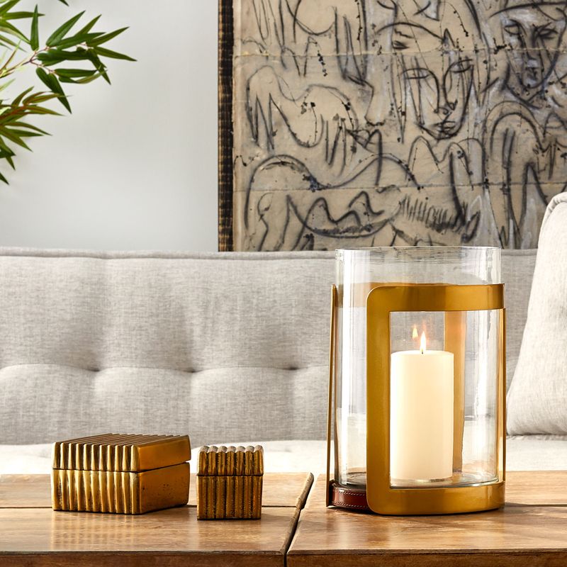 Coffret décoratif Curtis – Or et argent, lot de 2