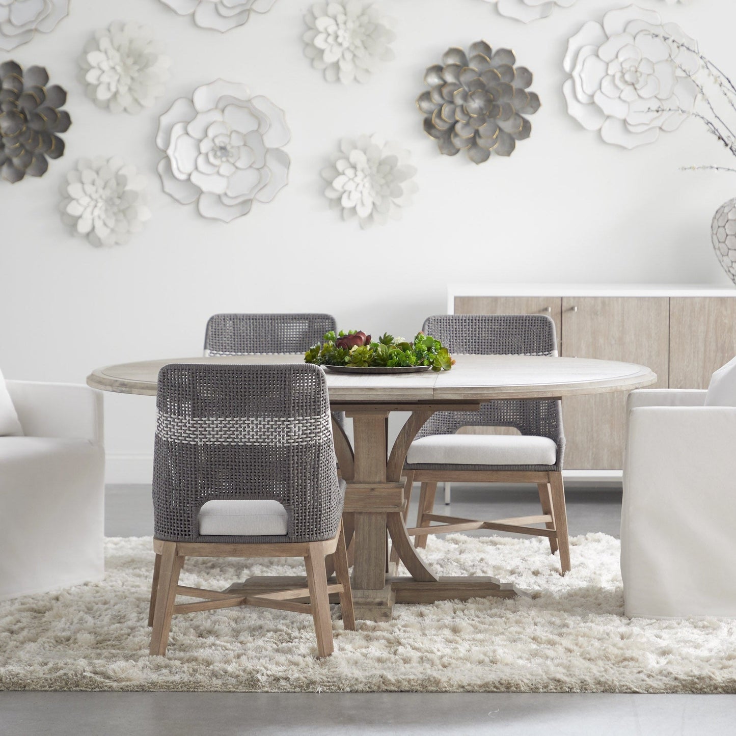 Table à manger ronde extensible Devon 54