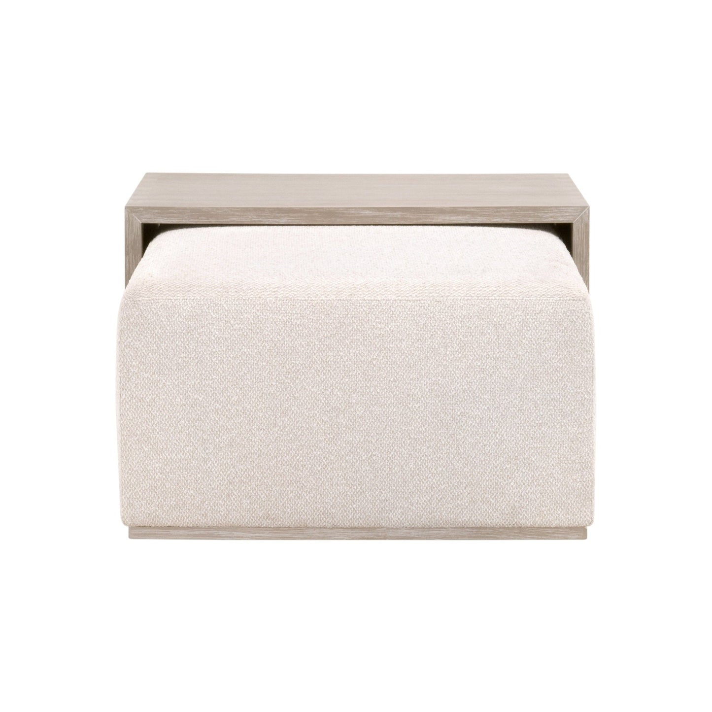 Table basse rembourrée à queue d'aronde