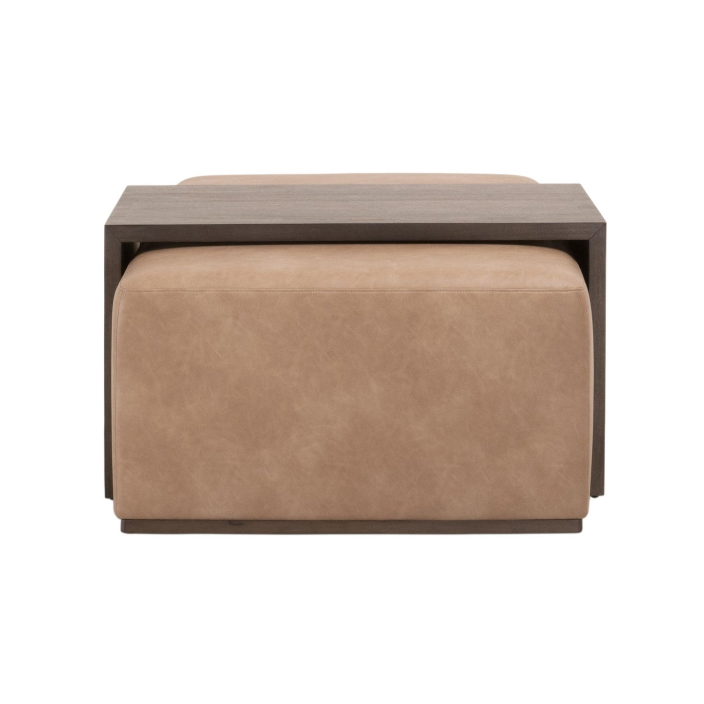 Table basse rembourrée à queue d'aronde