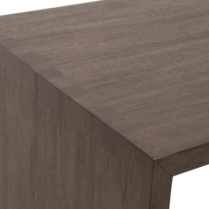 Table basse rembourrée à queue d'aronde