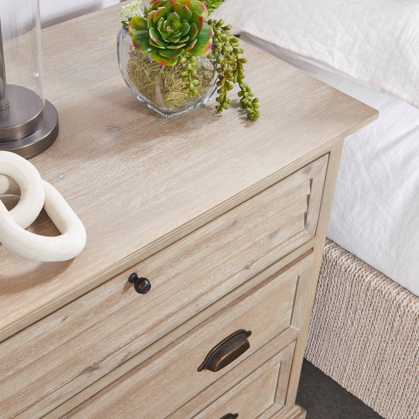 Table de chevet 3 tiroirs Eden