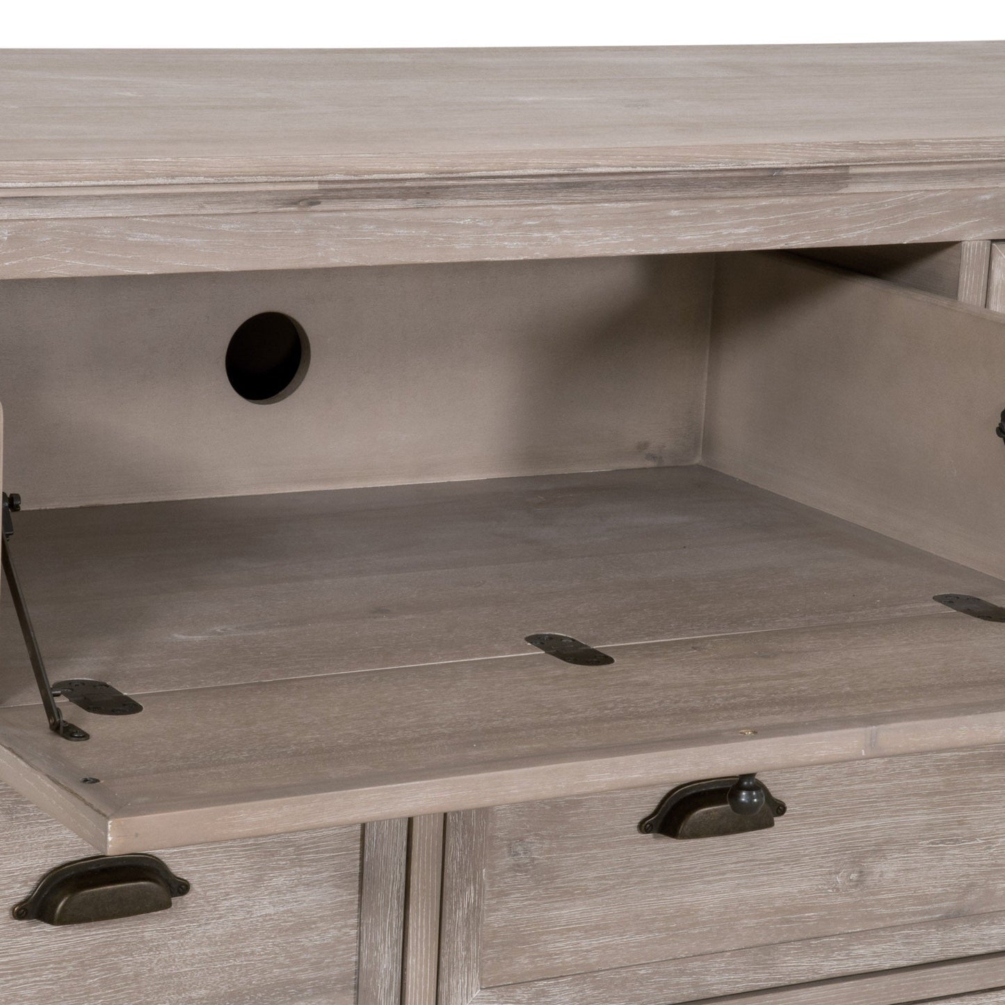 Commode multimédia Eden à 7 tiroirs