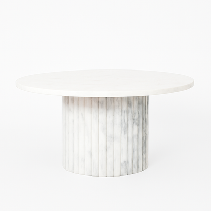 Table basse Francine – Marbre blanc, 32