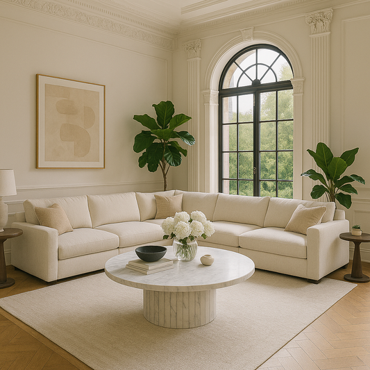 Table basse Francine – Marbre blanc, 32