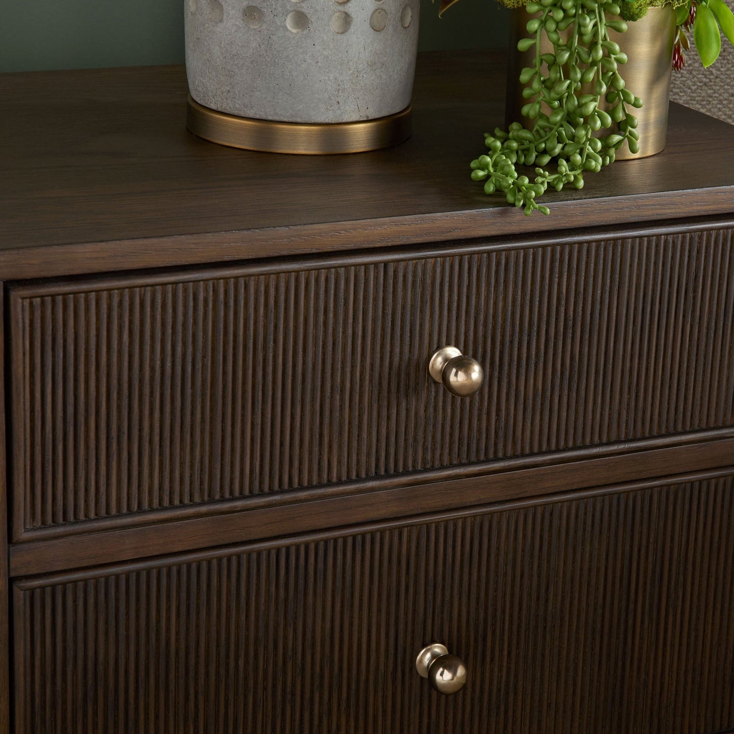 Table de chevet à 2 tiroirs Highland