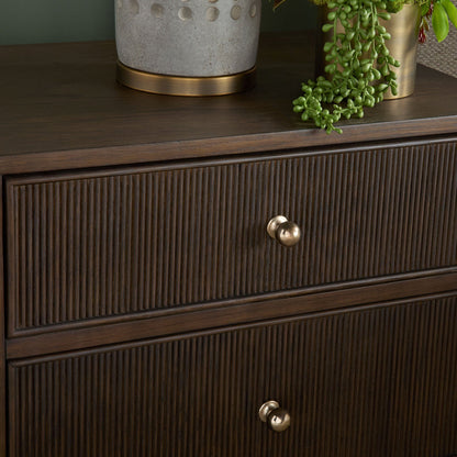 Table de chevet à 2 tiroirs Highland