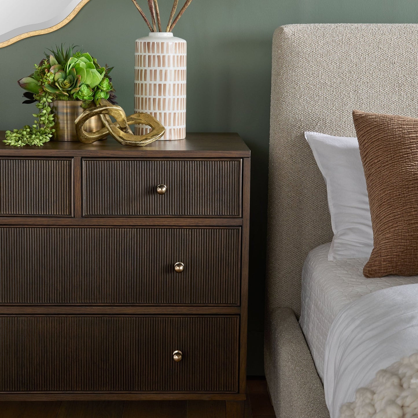 Commode double Highland à 8 tiroirs