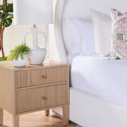 Table de chevet à 2 tiroirs Highland