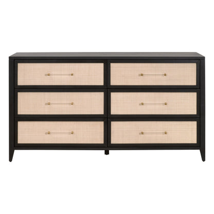 Commode double à 6 tiroirs Holland