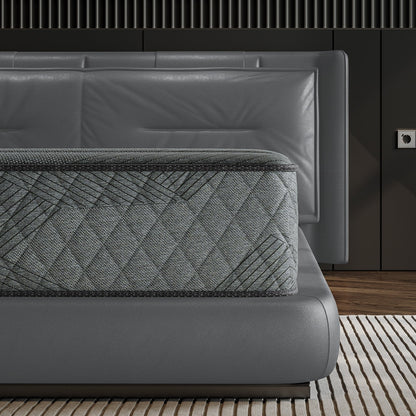 Matelas hybride en mousse à mémoire de forme SweDrea Plush 8/12 po, respirant et rafraîchissant, certifié CertiPUR-US, SGS et OEKO-TEX